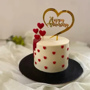 Anniversary love cake